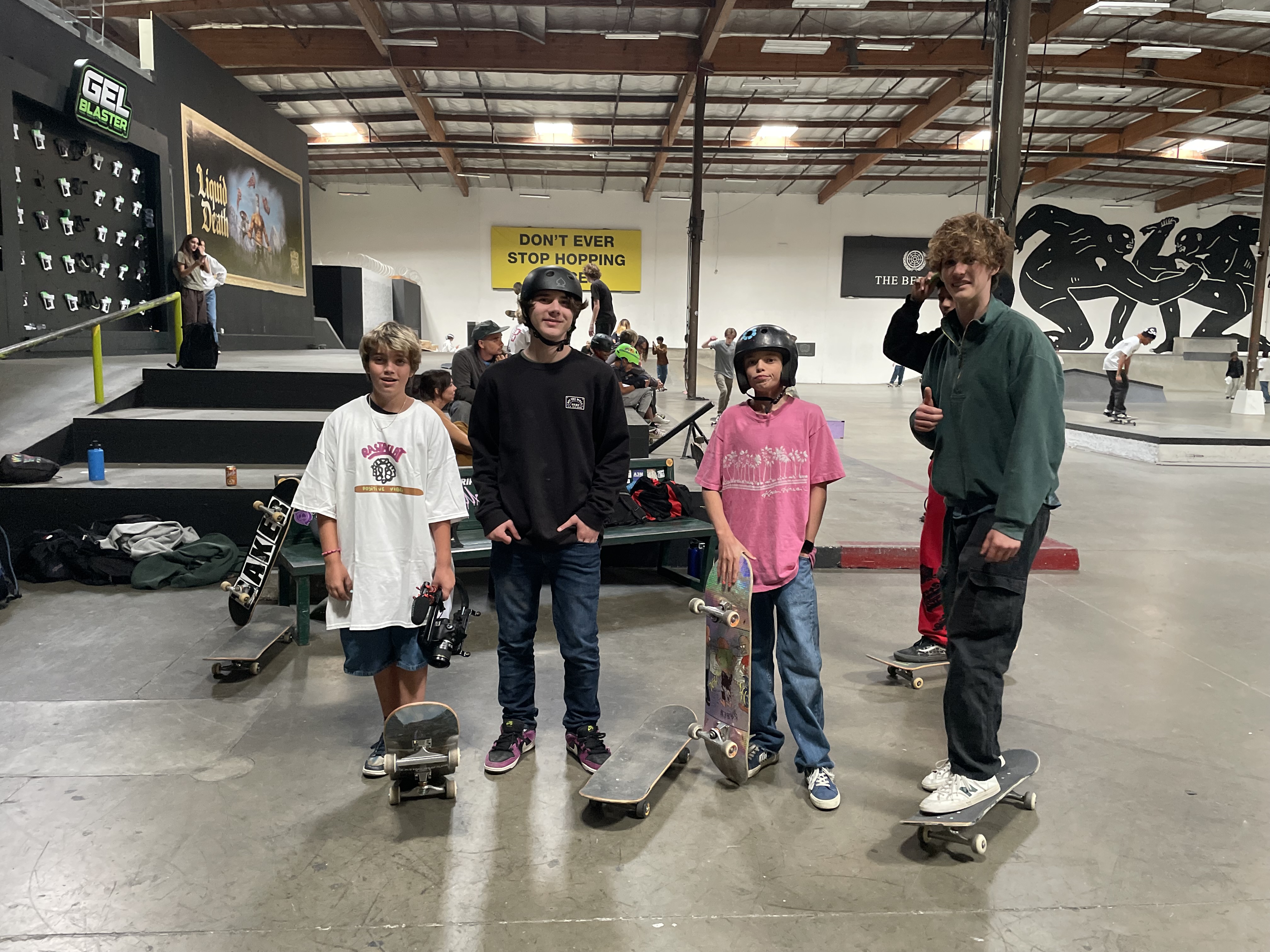 PBS skate crew at The Berrics